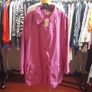 Appleseed's Fuchsia Trench Coat